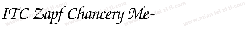 ITC Zapf Chancery Me字体转换